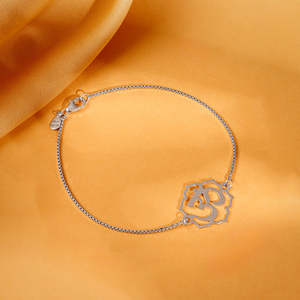 Omkara เงิน rakhi อินเทรนด์การออกแบบการ์ตูนศาสนาที่มีทั้งทองเหลืองซิลิโคนมุกควอตซ์รูปทรงเพชรสำหรับเป็นของขวัญ - Product Image 2