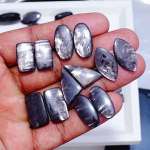 Pendientes de Cabujón Sueltos de Hiperstena Natural al por Mayor, Tamaño Personalizable, Gema de Cuarzo Certificada para Fabricación de Joyas - Product Image 1