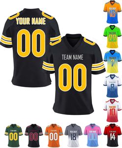 Camiseta de Práctica de Fútbol Americano Personalizada, Talla Adulto para Hombre, Manga Corta, Cuello en V, Malla Transpirable, Talla Grande, 100% Poliéster - Product Image 5