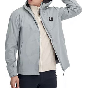 Chaqueta cortavientos con cuello levantado cómoda de alta calidad personalizable para hombre Esencial de invierno en diferentes colores - Product Image 3