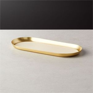 Plateau de service moderne en laiton artisanal de qualité supérieure pour une présentation élégante des aliments dans les maisons de luxe, les espaces hôteliers et les mariages - Product Image 4