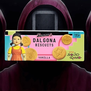 Yummers เกมปลาหมึกหลากหลายแพ็คเนยคุกกี้และกลิ่นวานิลลา (24X140กรัม) - Product Image 1