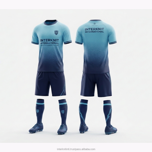 Nouveau design 2026 Maillots de football 100 % polyester solides Kits de football personnalisés pour équipes Séchage rapide Anti-transpiration Imprimé par transfert thermique UPF 50 - Product Image 1
