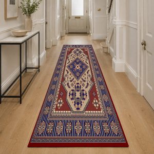 Tapis RUGS DEPOT LXDP-0272, vente en gros, rouge bordeaux, tapis traditionnel oriental imprimé numériquement, lavable en machine, chenille, antidérapant - Product Image 5