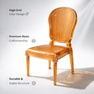 Hot Sales Cheap Durable Plastic Frame Wood Grain Color Wedding <strong>Chairs</strong> for Outdoor Use - Product Image 2