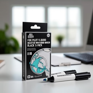 For Pilot V-<b>Board</b> Master Whiteboard Marker <b>Black</b> 5-Pack - Product Image 3