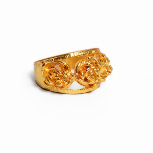 Rose Flower Rings 18k Gold Plated Brass Rings Floral Ethnic Nature Wholesale Rings For Women - Product Image 1