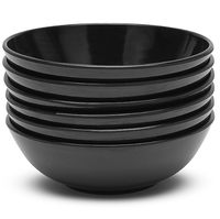 Ensemble de 2 bols à soupe en mélamine triple couche de haute qualité, anti-taches de curcuma, résistants aux bris, bols de 7 pouces pour un usage quotidien
