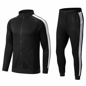 Survêtement de sport élite, veste à capuche zippée intégrale, pantalon de sport, imprimé uni, séchage rapide, écologique, conçu pour l'entraînement, décontracté - Product Image 5