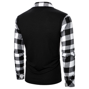 2024 hommes décontracté coton Jersey solide pour chemises manches longues pull doux au toucher respirant imprimé conception - Product Image 3
