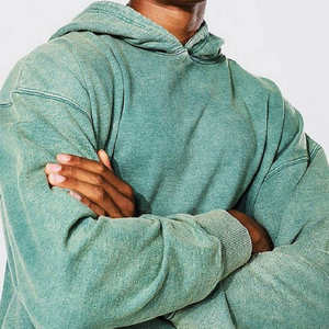 Custom Vintage parche desgastado bordado Tie Dye sudaderas con capucha de gran tamaño French Terry Zip up ácido lavado Sun Faded Hoodie - Product Image 3