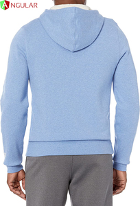 Chaqueta cortavientos con logotipo personalizado para hombre, Sudadera con capucha bordada, colores sólidos, nueva moda de diseño, cálido, para invierno - Product Image 2