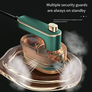 Mini plancha pequeña con diseño compacto de doble voltaje, planchado en seco o al vapor, cable de alimentación extralargo, se calienta rápidamente en 15 segundos - Product Image 2