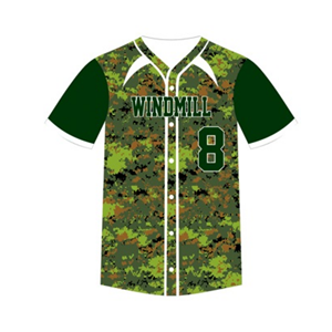 Camiseta de béisbol de poliéster con botones completos para mujer, OEM diseño personalizado, ropa de práctica transpirable para equipos y clubes - Product Image 2