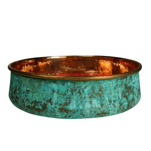 อ่างแช่เท้าแบบพกพาสำหรับสปามืออาชีพอ่างแช่เท้าทำจากทองแดงทุบด้วยมือสำหรับดูแลเท้าแบบโบราณ - Product Image 3