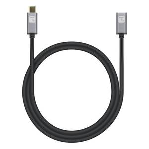 Cable de alimentación USB-C ICOC MUSB322 CMF 010 100 W, negro y gris, 1 m - Product Image 1