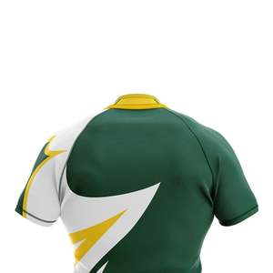 Jersey de Rugby de poliéster de algodón sublimado personalizado transpirable de secado rápido para hombre, diseño de malla, camisetas de Rugby de media manga - Product Image 3