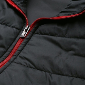 Vente en Gros Hiver Grande Taille Fermeture Éclair Couleurs Personnalisées Gilet Sans Manches Col Montant Gilet pour Hommes Veste Bouffante pour Hommes - Product Image 3