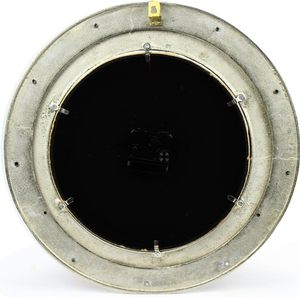 <b>Brushed</b> Nickel Aluminum Metal Roman Porthole Clock | Nautical Navy Decor Gifts (12 Inches) - Product Image 4