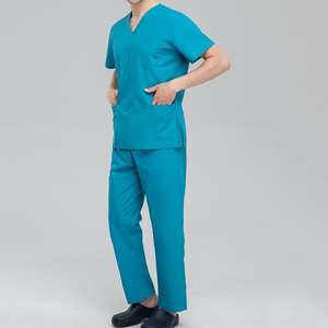 Tenues d'infirmière unisexes à manches courtes en tricot, respirantes, confortables et extensibles, avec pantalon droit - Product Image 6