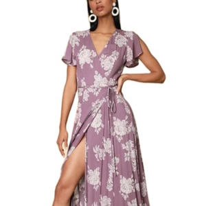ชุดเดรสยาวพิมพ์ลายดอกไม้สไตล์ลำลองสำหรับผู้หญิง,ชุดกระโปรงยาวพิมพ์ลายดอกไม้เซ็กซี่สำหรับฤดูร้อนสไตล์รีสอร์ท - Product Image 1