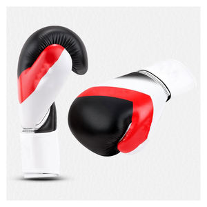 Guantes de boxeo de cuero sintético hechos a medida Guantes de entrenamiento de lucha MOQ bajo Equipo de artes marciales - Product Image 5