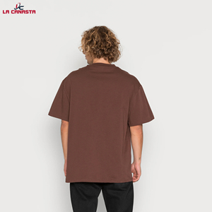 Camisetas de gran tamaño personalizadas con hombros caídos de alta calidad 2023 para hombre, camisetas ligeras lisas de algodón 100%, diseños personalizados - Product Image 2