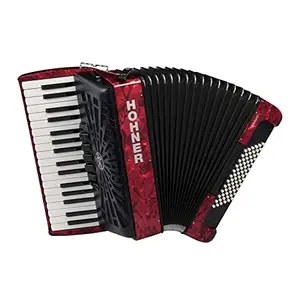 购买直接原装新Hohner Bravo III 72手风琴，带蓝色波纹管黑色