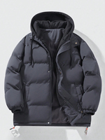 Chaqueta Acolchada con Cuello Alto y Cremallera, Personalizable con Logotipo, Transpirable e Impermeable, Tallas Grandes, Alta Calidad para Hombre