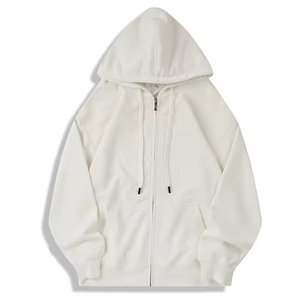 Oem ODM đa màu sắc trống Hoodies tùy chỉnh in số lượng lớn <span class=keywords><strong>Zip</strong></span> <span class=keywords><strong>Up</strong></span> Drop Shoulder hoodie cộng với kích thước người đàn ông của Hoodies & áo nỉ Nhà cung cấp - Product Image 2