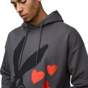 Pull à capuche pour garçons personnalisé en gros 100% coton écologique avec coupe régulière et design solide pour l'hiver - Product Image 2