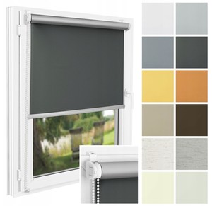 Persianas Verticales Térmicas BOJANEK ROLL THERMO Dreamy, Tela de Poliéster, Aislamiento Térmico, Control de Luz, Diseño Moderno, Gris Claro - Product Image 2