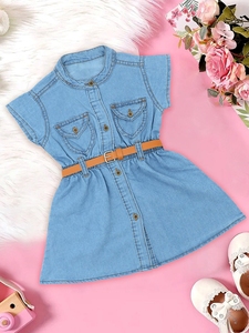 Nuevo diseño, mejor calidad, conjunto de moda para niñas estilo momo, poliéster/algodón, estilo chino, artículo popular en venta desde Bangladesh. - Product Image 4