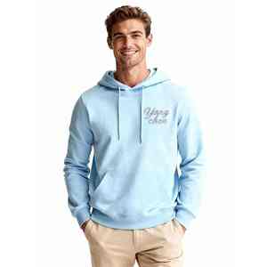 Sudadera con capucha de moda de gran tamaño supersuave con estampado de diamantes de imitación personalizada para hombres - Product Image 1