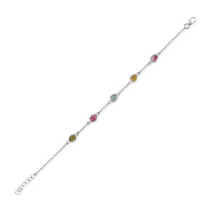 สร้อยข้อมืออัญมณี CZ สีเงิน925ทันสมัยสำหรับงานเลี้ยงงานแต่งงานแบบคลาสสิกและของขวัญเครื่องประดับด้วยหินหลักเพทาย - Product Image 6