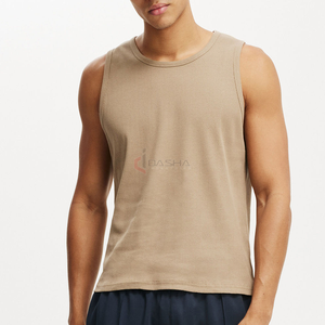 Chaleco de algodón de hielo sin costuras para hombre con logotipo personalizado, camiseta sin mangas de verano sin mangas para fitness, Camiseta holgada transpirable para entrenamiento deportivo - Product Image 1