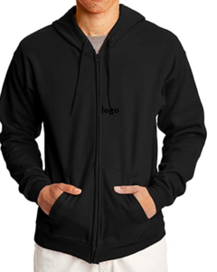 Sudadera con capucha para hombre, con cremallera, Eco-Smart, 50% Algodón, 50% poliéster, lavado a máquina - Product Image 3