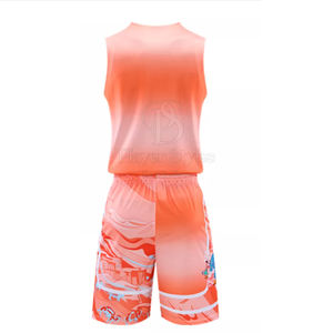 Conjunto de uniforme de baloncesto de poliéster ligero personalizado, ropa deportiva profesional de talla grande para jugadores, transpirable, secado rápido, logotipo personalizado - Product Image 2