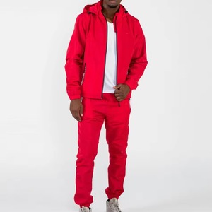 Conjunto de Ropa Deportiva Personalizada de Invierno, Estilo Urbano, Peso Medio, Color Sólido, Lavado Ácido Desgastado, Sudadera con Capucha y Cremallera y Pantalones Deportivos - Product Image 4