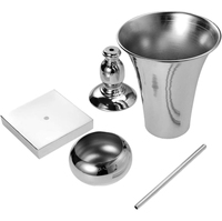 Moderne Aluminium-Metall-Blumenvase Tischdekoration Nickel-Beschichtung für Hochzeit Event Party Zeremonie Dekoration Trompetenvase