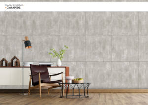 กระเบื้องเซรามิกพอร์ซเลนลายหินแกรนิต ขนาด 60x60 ซม. รุ่น CWM6002 - ผิวด้านแบบ Rustic ป้องกันการลื่น คุณภาพพรีเมียม ขนาด 600x600 มม. สำหรับตกแต่งภายใน - Product Image 2