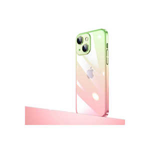 Étui en silicone brillant dégradé de luxe pour iPhone 14 Plus, silicone souple, design JoieCreatif Sync, protection de l'appareil photo, A53 7 Plus - Product Image 1
