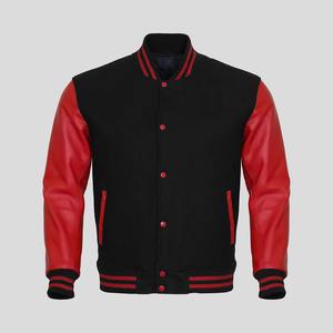 Bomber Leather <b>Jacket</b> <b>Men</b> Baseball <b>Jackets</b> Biker Pu Coat Varsity Fleece College Top Leather <b>Slim</b> <b>Fit</b> Motorcycle <b>Jacket</b> - Product Image 3