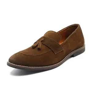 Moccasin sepatu pantofel kulit untuk pria, sepatu jalan semua usia tahan lama kualitas tinggi