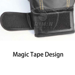Gants de boxe en cuir PU à motif uni avec impression de logo personnalisé pour adultes, pour sacs de frappe lourds et entraînement - Product Image 4