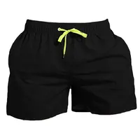 Shorts casuais masculinos, shorts de verão feito sob encomenda de poliéster e spandex cáqui para homens, roupa casual de 5 polegadas