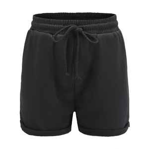 Short cargo personnalisé en molleton de coton 100% uni pour hommes avec logo personnalisé respirant à séchage rapide à la taille élastique - Product Image 4