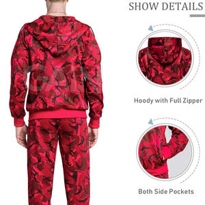 Conjunto Deportivo de Felpa Reversible Vintage 100% Algodón para Hombre, Personalizado al por Mayor, con Capucha, para Gimnasio, Ropa Deportiva, Sublimación, Fútbol - Product Image 5