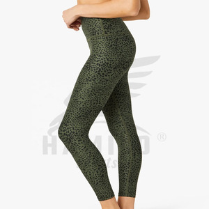 Leggings de fitness pour femmes taille haute personnalisés pour hommes Nouveau design Pantalon d'entraînement de gymnastique avec fermeture à la taille élastique respirante Motif solide - Product Image 4