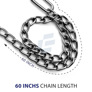 Chaîne Obstétricale de Qualité Supérieure Plaquée Nickel 60 Pouces en Acier Inoxydable Robuste pour le Tirage des Veaux, des Poulains et des Fœtus lors du Parto - Product Image 3